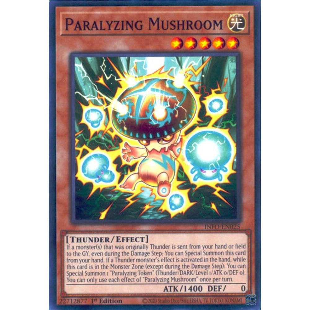 Paralyzing Mushroom INFO-EN025 Common Yu-Gi-Oh The Infinite Forbidden