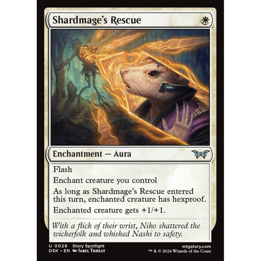 Shardmage's Rescue, 29, uncommon, Magic: The Gathering, Duskmourn: House of Horror
