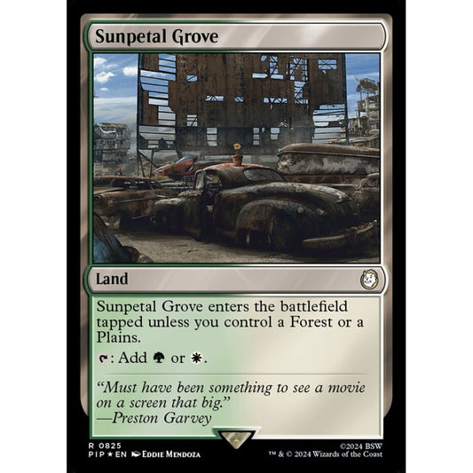 Sunpetal Grove rare 825 Magic the Gathering Fallout