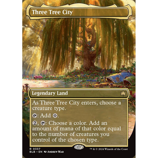 Three Tree City, 337, rare, Magic: The Gathering, Bloomburrow