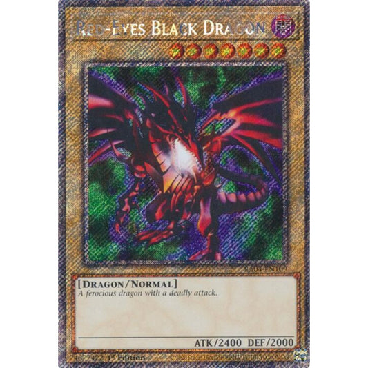 Red-Eyes Black Dragon (4th Art) (Platinum Secret Rare) RA04-EN109 Platinum Rare Yu-Gi-Oh Quarter Century Stampede