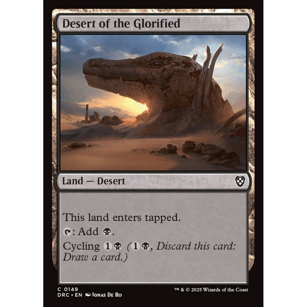 Desert of the Glorified, 149, common, Magic: The Gathering, Aetherdrift Commander
