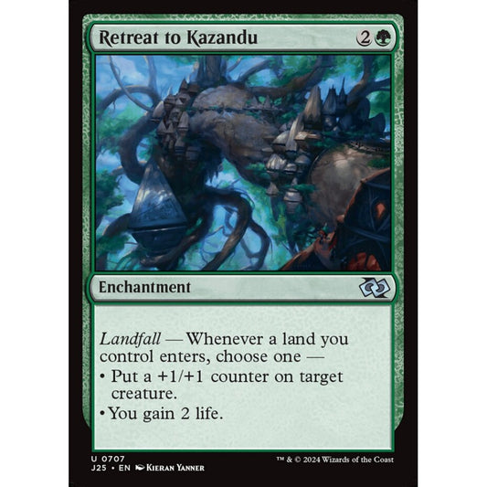 Retreat to Kazandu, 707, uncommon, Magic: The Gathering, Foundations Jumpstart