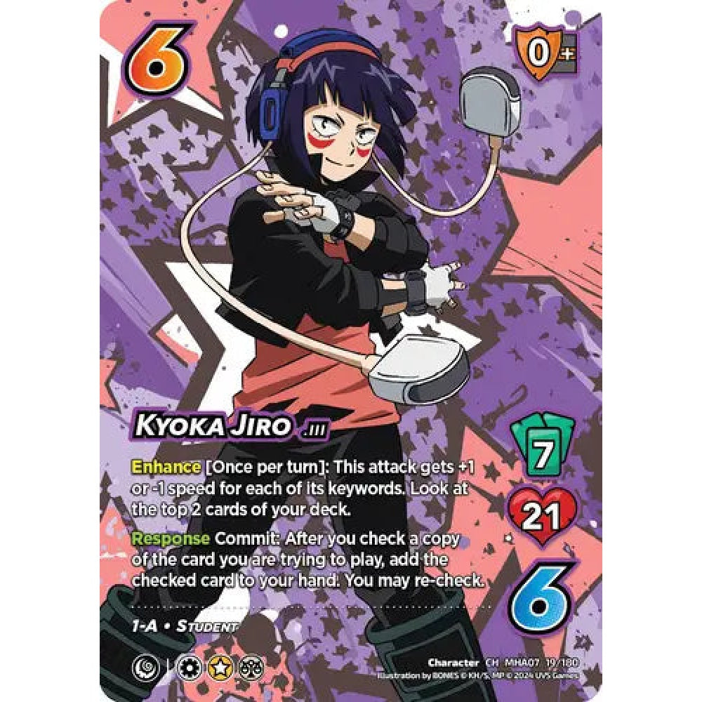 Kyoka Jiro, 19/180, CH, UniVersus, MHA07 Girl Power