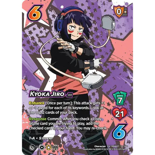 Kyoka Jiro, 19/180, CH, UniVersus, MHA07 Girl Power