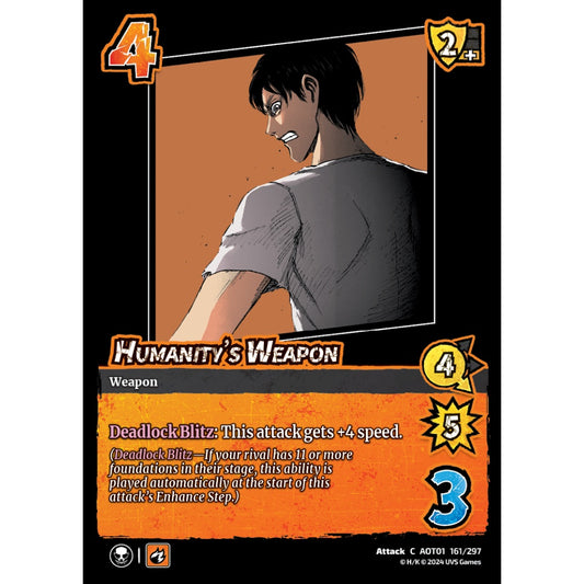 Humanity's Weapon, 161/297, C, UniVersus, Attack on Titan: Battle for Humanity