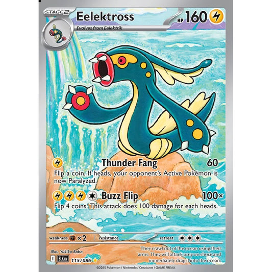 Eelektross Illustration Rare 115/086 Pokemon Card Game Black Bolt