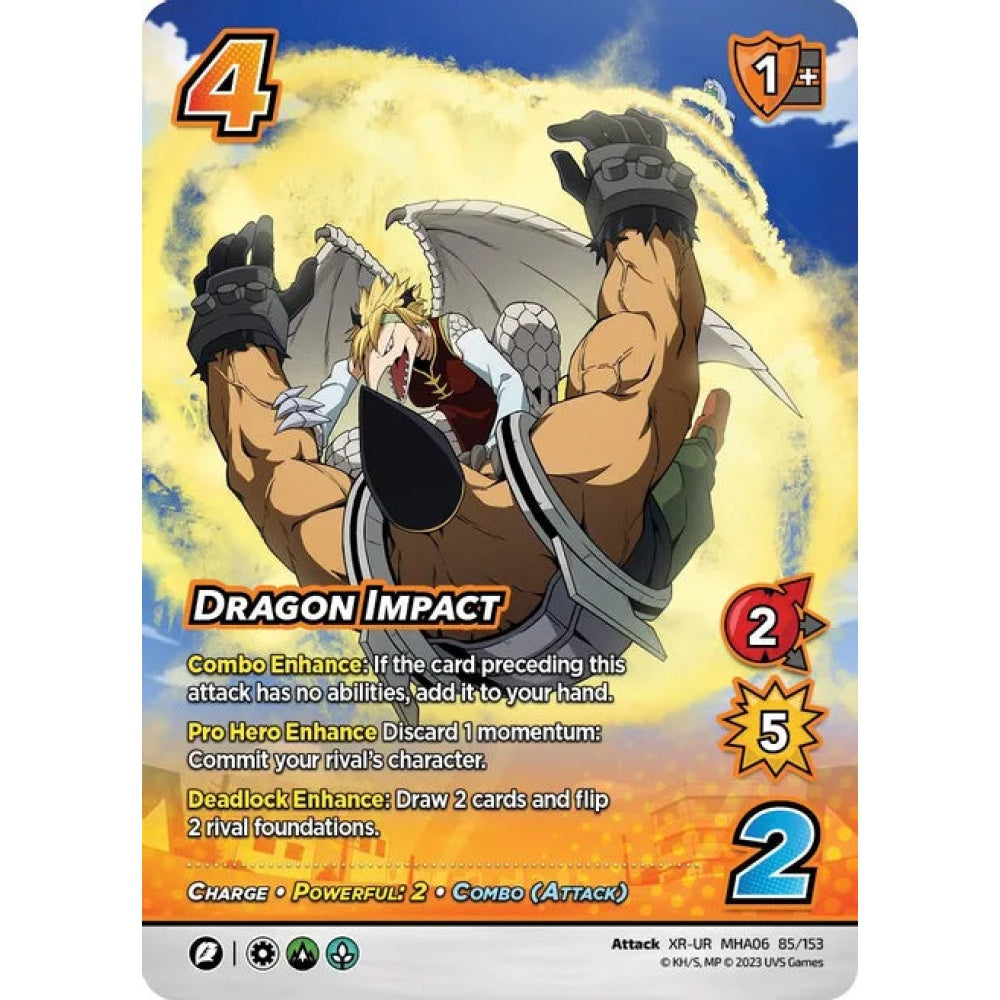 Dragon Impact, 85/153, XR-UR, UniVersus, MHA06 Jet Burn