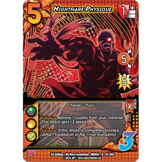 Nightmare Physique, 041/108, R, UniVersus, MHA04 League of Villains