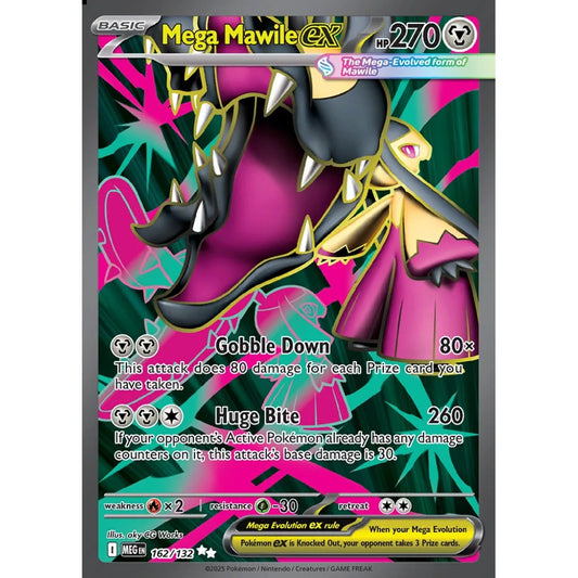 Mega Mawile ex Ultra Rare 162/132 Pokemon Card Game Mega Evolution