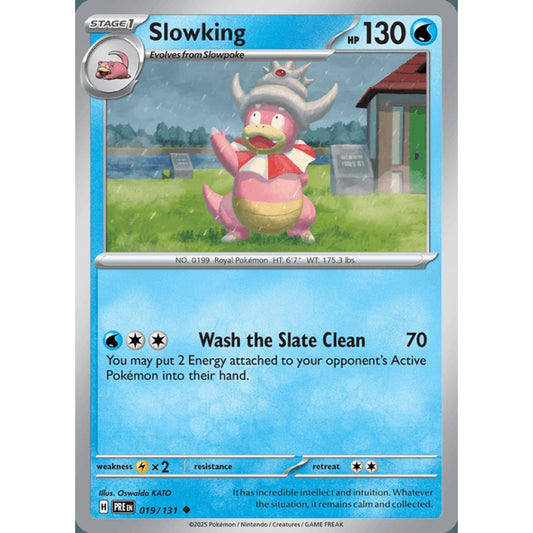 Slowking Uncommon 019/131 Pokemon Card Game Prismatic Evolutions