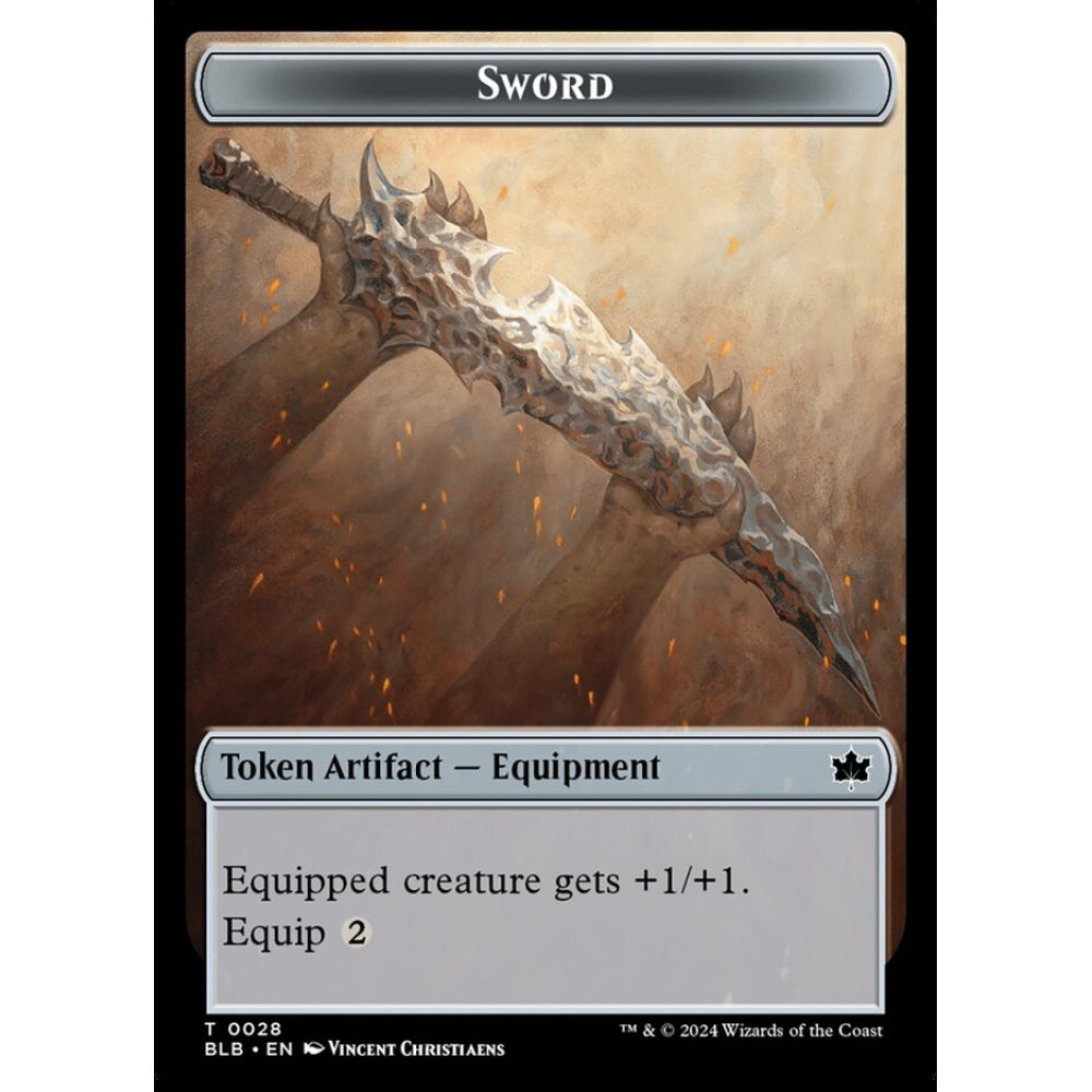 Sword, 28, common, Magic: The Gathering, Bloomburrow