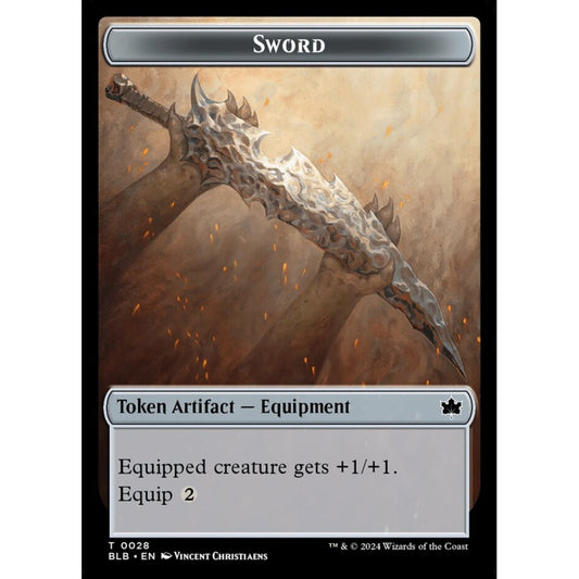 Sword, 28, common, Magic: The Gathering, Bloomburrow