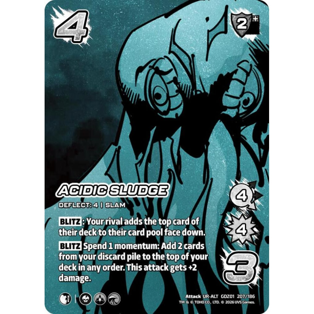 Acidic Sludge  GDZ01 207/186 GDZ01 Universus Godzilla: Reign of Kaiju Attack UR-ALT