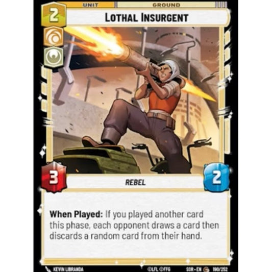 Lothal Insurgent, 190, C, Star Wars Unlimited, Sparks Of Rebellion