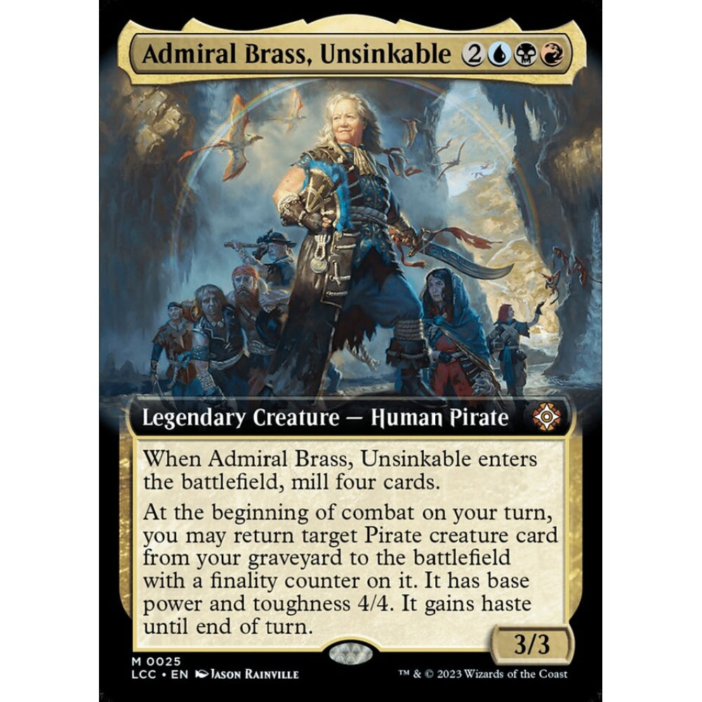 Admiral Brass, Unsinkable, mythic, 25, Magic the Gathering, The Lost Caverns of Ixalan Commander