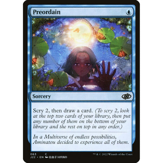 Preordain common 63 Magic the Gathering Jumpstart 2022