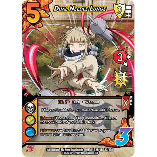 Dual Needle Lunge, 012/108, XR-UR, UniVersus, MHA04 League of Villains