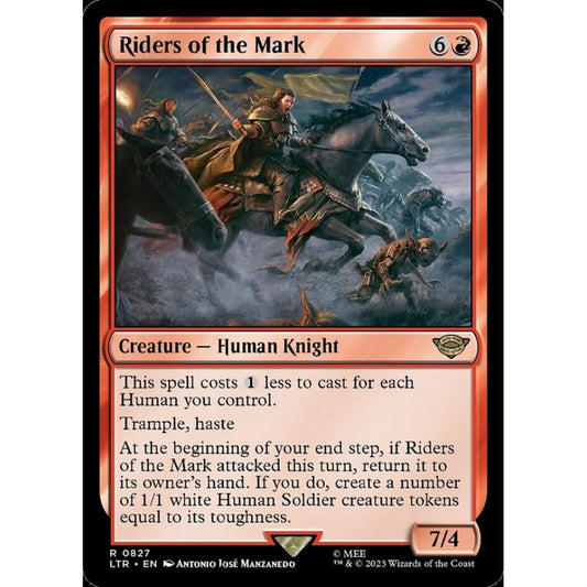 Riders of the Mark, rare, 827, Magic the Gathering, The Lord of the Rings: Tales of Middle-earth