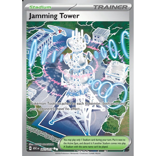 Jamming Tower Ultra Rare 261/217 Pokemon Card Game Ascended Heroes