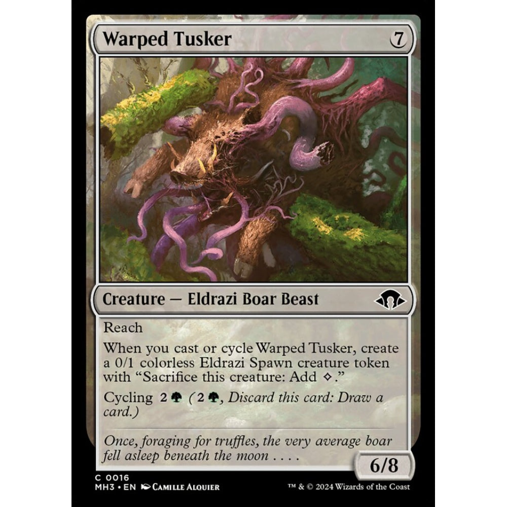 Warped Tusker, 16, common, Magic: The Gathering, Modern Horizons 3