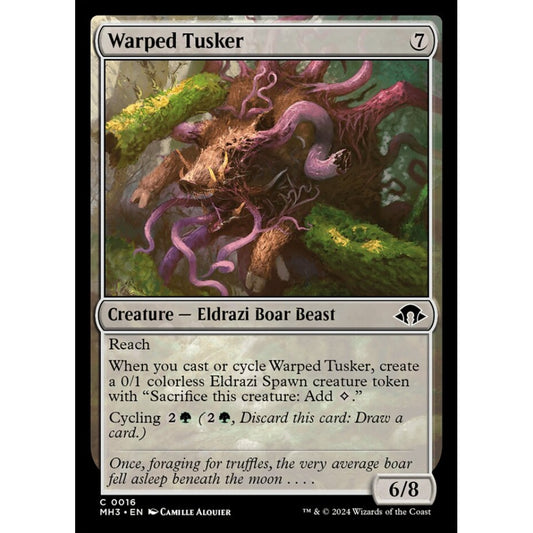 Warped Tusker, 16, common, Magic: The Gathering, Modern Horizons 3