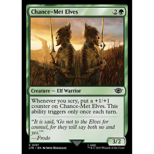 Chance-Met Elves, common, 157, Magic the Gathering, The Lord of the Rings: Tales of Middle-earth