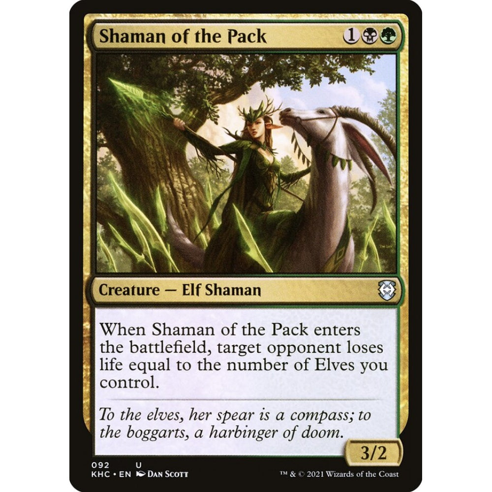 Shaman of the Pack uncommon 92 Magic the Gathering Kaldheim Commander