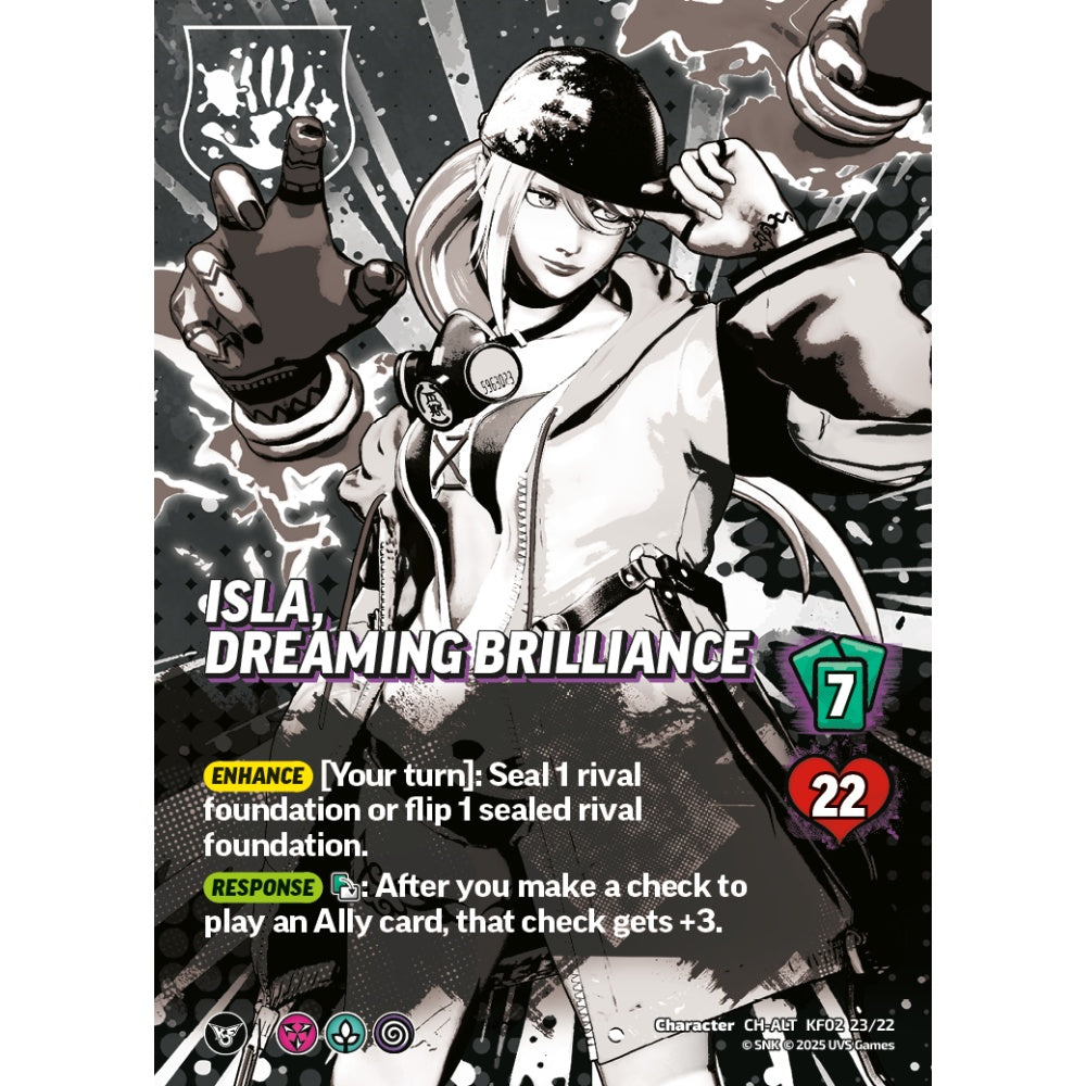Isla, Dreaming Brilliance 23/22 KF02 Universus The King of Fighters XV: Challenger Series: Team Rival Character CH-ALT