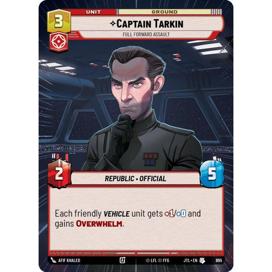 Captain Tarkin, U, JTL 895) Hyperspace Foil, Star Wars Unlimited