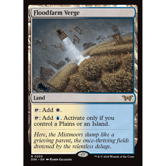 Floodfarm Verge, 259, rare, Magic: The Gathering, Duskmourn: House of Horror