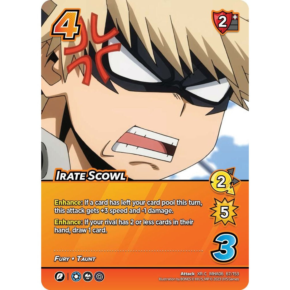 Irate Scowl, 67/153, MHA06, Universus, MHA06 Jet Burn, nan