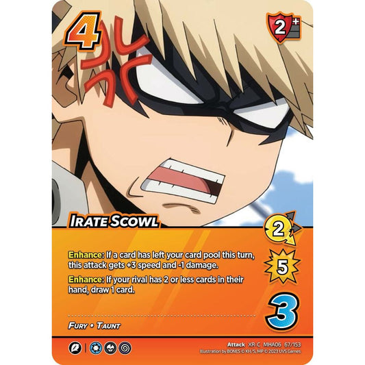 Irate Scowl, 67/153, MHA06, Universus, MHA06 Jet Burn, nan