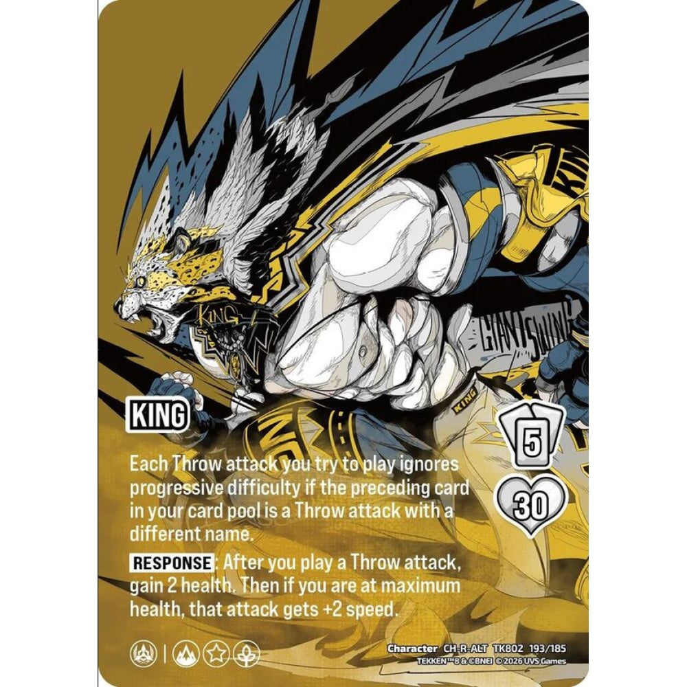 King 193/185 TK802 Universus Tekken 8 Character CH-ALT