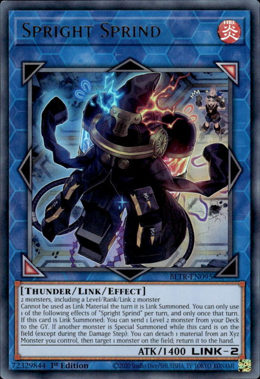 Spright Sprind DABL-EN048 Secret Secret Rare Yu-Gi-Oh Darkwing Blast in Art