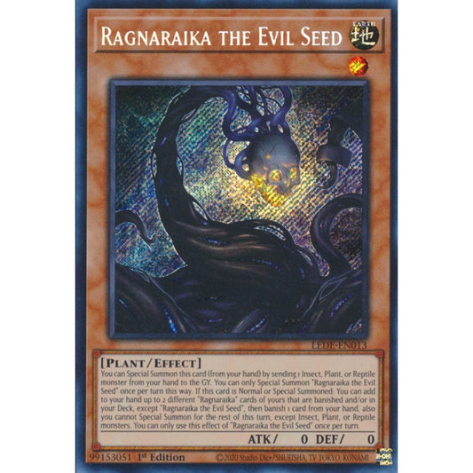 Ragnaraika the Evil Seed, LEDE-EN013, Secret Rare, Yu-Gi-Oh!, Legacy of Destruction