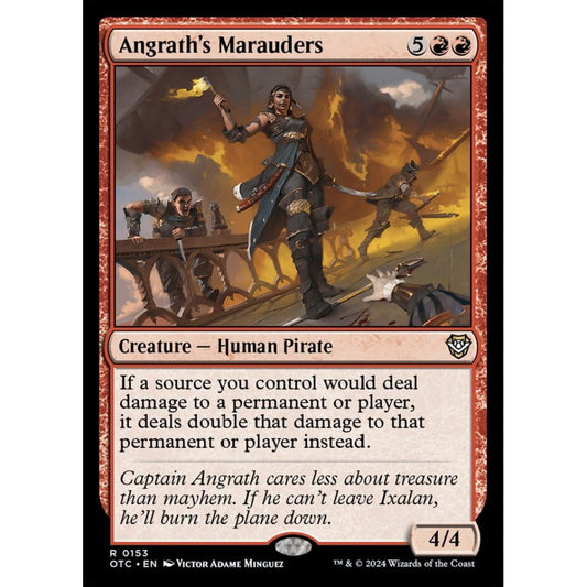 Angrath's Marauders, 153, rare, Magic: The Gathering, Outlaws of Thunder Junction