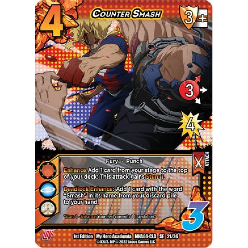 Counter Smash, 21/36, SE, UniVersus, MHA04 League of Villains