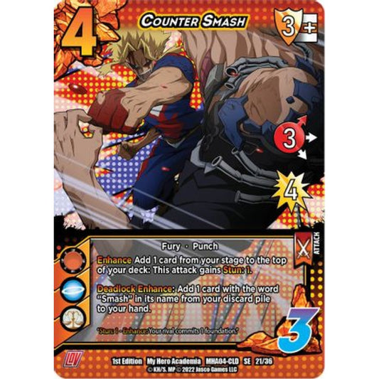Counter Smash, 21/36, SE, UniVersus, MHA04 League of Villains