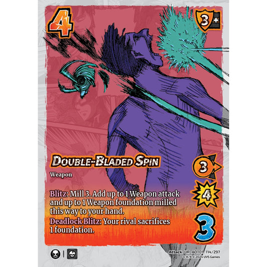 Double-Bladed Spin, 114/297, UR, UniVersus, Attack on Titan: Battle for Humanity