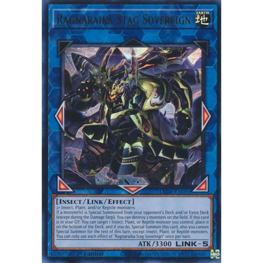 Ragnaraika Stag Sovereign LEDE-EN050 Ultra Yu-Gi-Oh Legacy of Destruction