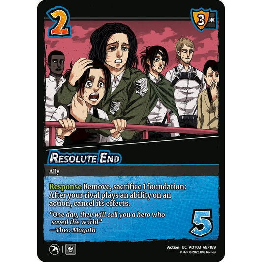 Resolute End 68/189 AOT03 Universus Attack on Titan: Apocalypse Action UC