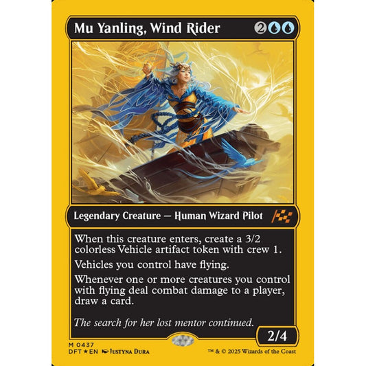 Mu Yanling, Wind Rider, 437, mythic, Magic: The Gathering, Aetherdrift