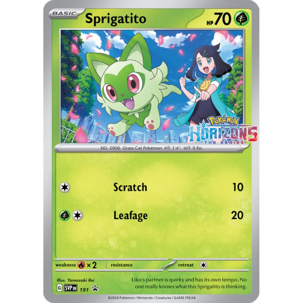 Sprigatito Promo 191 Pokemon Card Game Scarlet & Violet Promos
