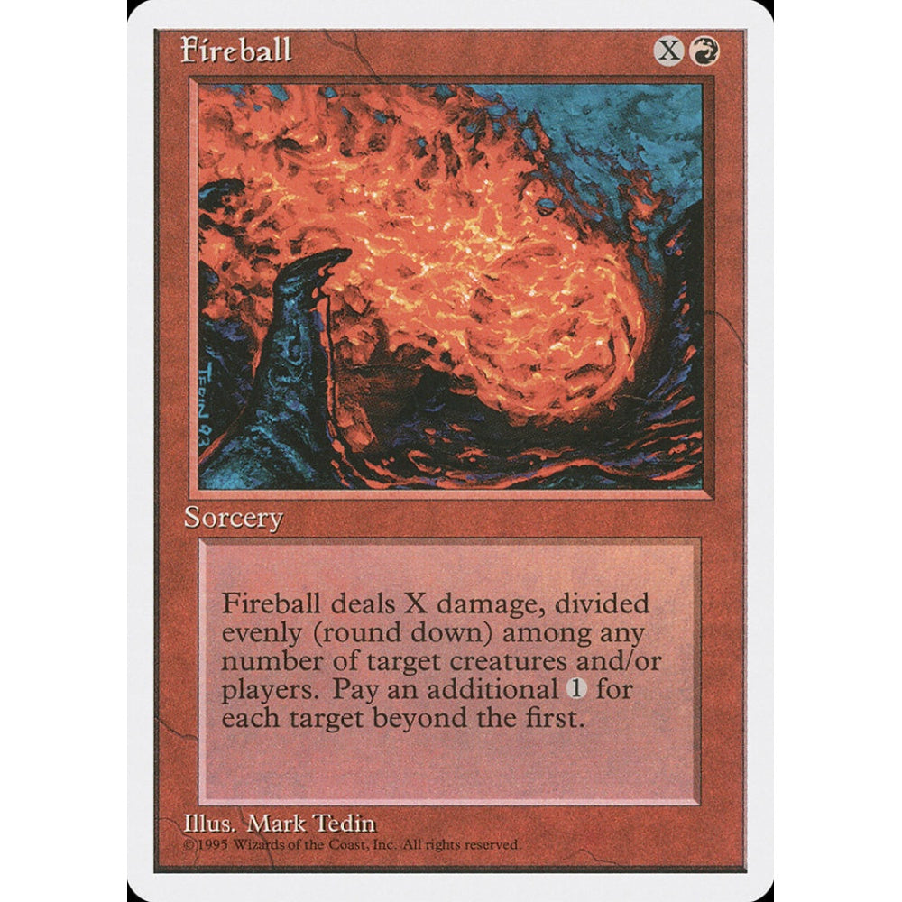 Fireball common 192 Magic the Gathering Fourth Edition