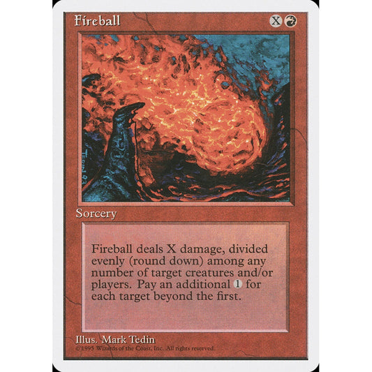 Fireball common 192 Magic the Gathering Fourth Edition