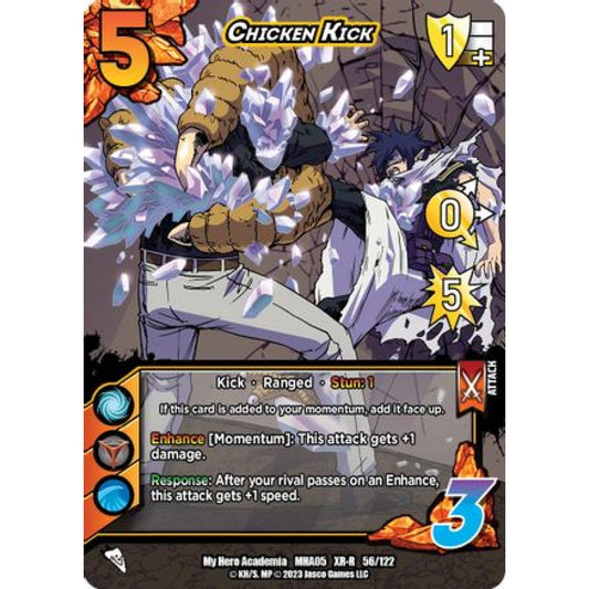 Chicken Kick, 56/122, XR-R, UniVersus, MHA05 Undaunted Raid