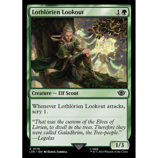 Lothlórien Lookout, common, 175, Magic the Gathering, The Lord of the Rings: Tales of Middle-earth