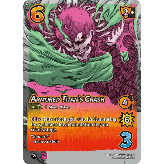 Armored Titan's Crash 44/189 AOT03 Universus Attack on Titan: Apocalypse Attack UR
