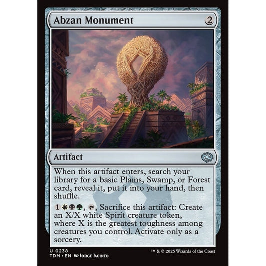 Abzan Monument uncommon 238 Magic the Gathering Tarkir: Dragonstorm